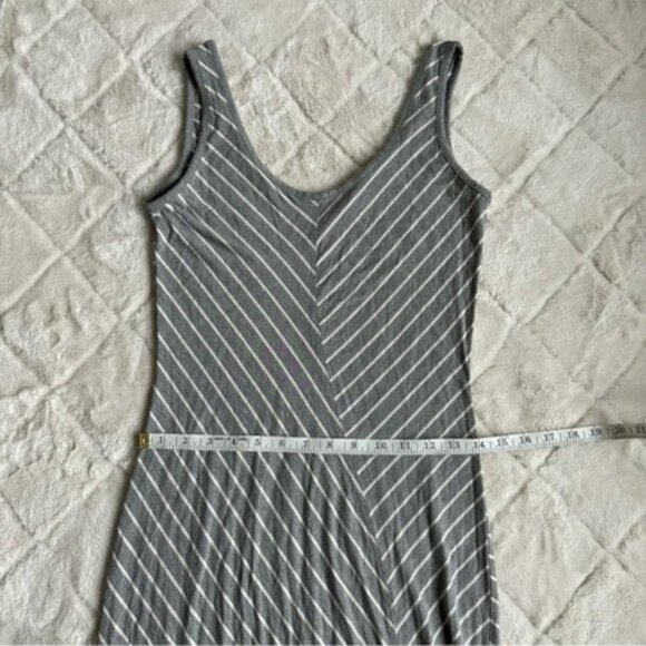 Athleta | Gray and White Cross Shore Maxi Dress Striped | Size Small - Picture 9 of 11